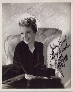 Signe Hasso autograph
