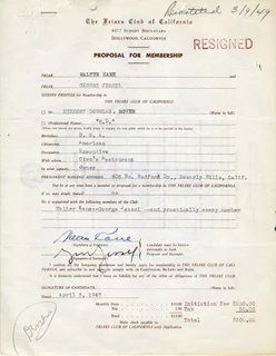 George Jessel autograph
