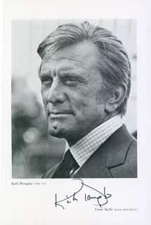Kirk Douglas autograph