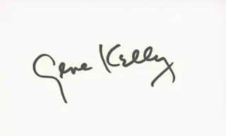 Gene Kelly autograph