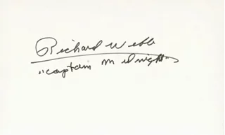 Richard Webb autograph