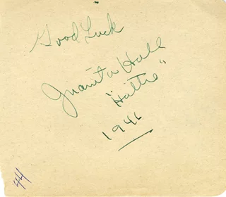 Juanita Hall autograph