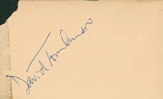 David Tomlinson autograph