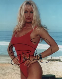 Pamela Anderson autograph