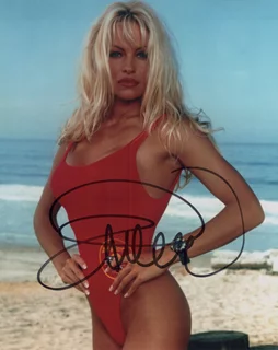 Pamela Anderson autograph