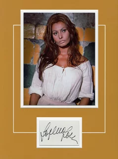 Sophia Loren autograph