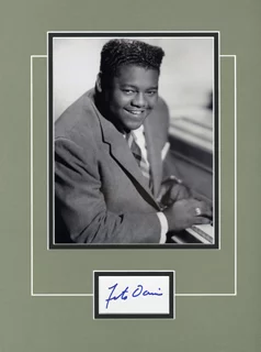 Fats Domino autograph