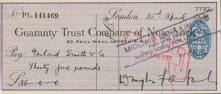 Douglas Fairbanks autograph