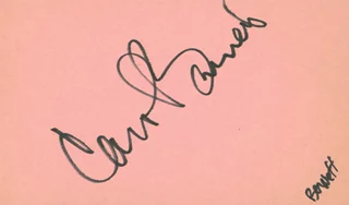 Carol Burnett autograph