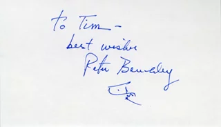 Peter Benchley autograph
