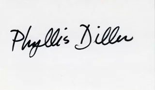 Phyllis Diller autograph