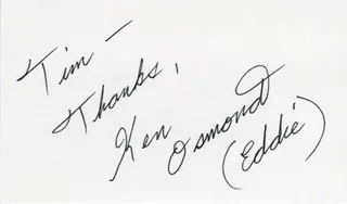 Ken Osmond autograph