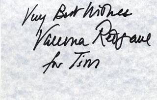 Vanessa Redgrave autograph