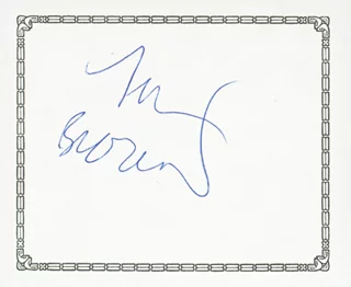 Tom Brokaw autograph