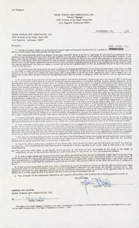 Robert Stack autograph