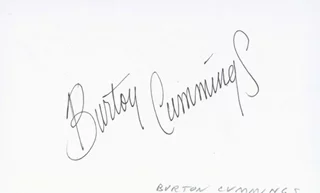 Burton Cummings autograph