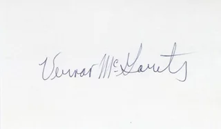 Vernon McGarity autograph