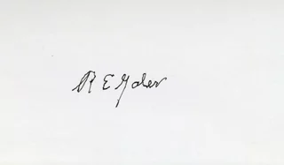 Robert E. Galer autograph