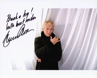 Glenn Close autograph