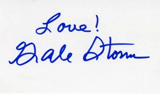 Gale Storm autograph