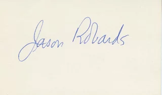 Jason Robards autograph