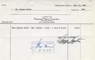 George Seaton autograph