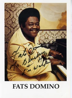 Fats Domino autograph