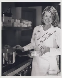 Martha Stewart autograph