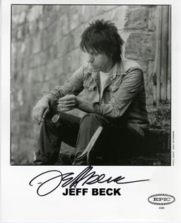 Jeff Beck autograph
