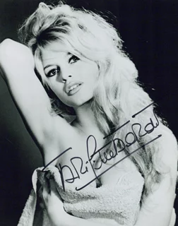 Brigitte Bardot autograph