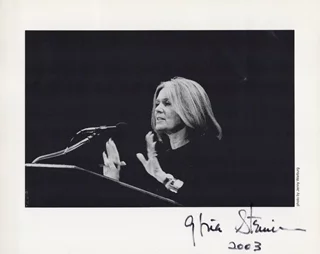 Gloria Steinem autograph