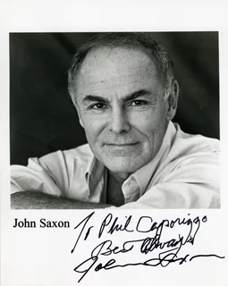 John Saxon autograph