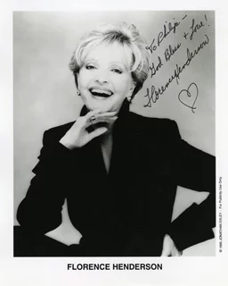 Florence Henderson autograph