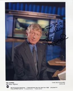 Ted Koppel autograph