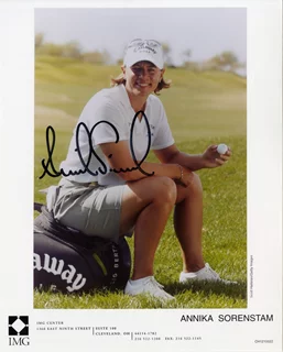 Annika Sorenstam autograph
