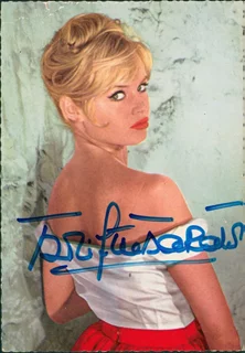 Brigitte Bardot autograph
