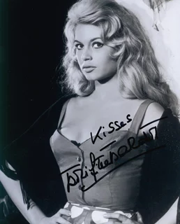 Brigitte Bardot autograph