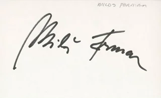Milos Forman autograph