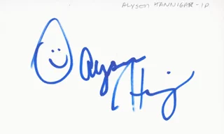 Alyson Hannigan autograph