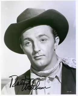 Robert Mitchum autograph