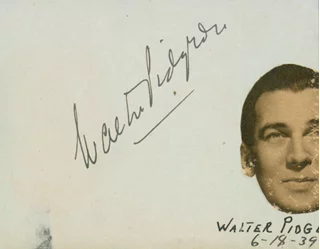 Walter Pidgeon autograph