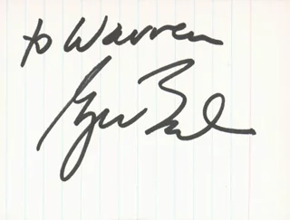 George Bush autograph