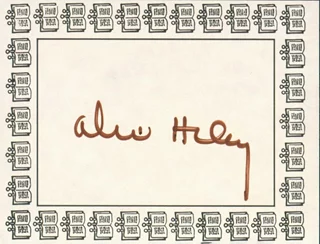Alex Haley autograph