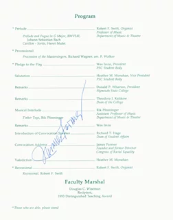 James Farmer autograph