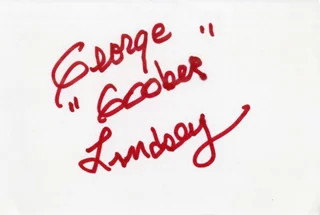 George Lindsey autograph