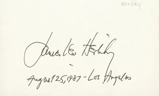 James Leo Herlihy autograph