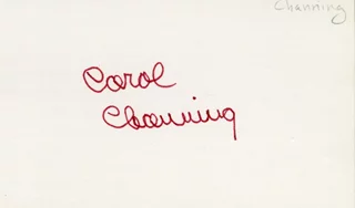 Carol Channing autograph