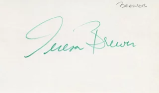 Teresa Brewer autograph