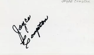 Joyce Compton autograph