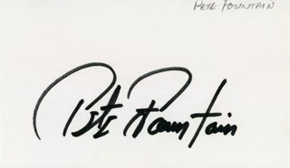 Pete Fountain autograph